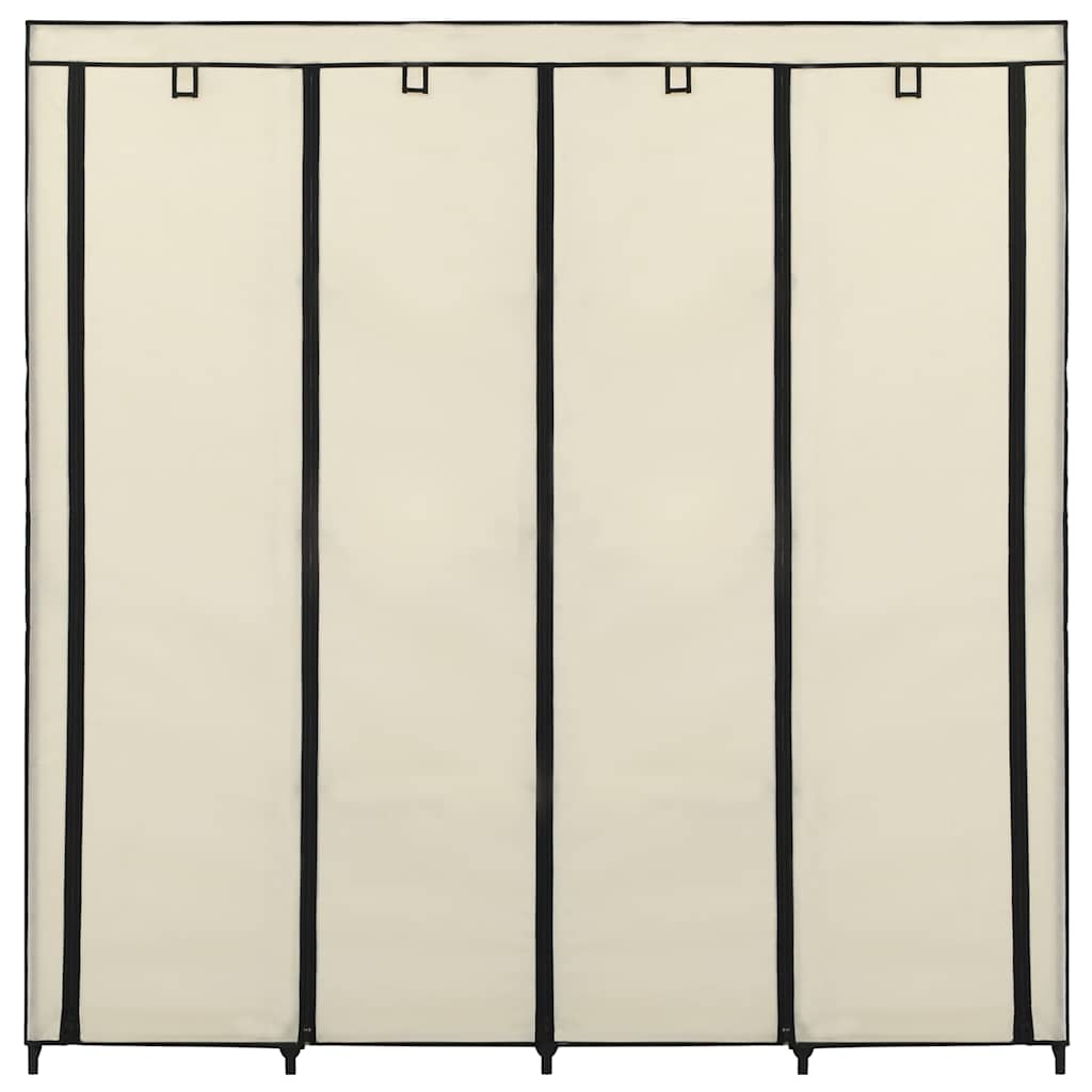 Șifonier cu 4 compartimente, crem, 175 x 45 x 170 cm