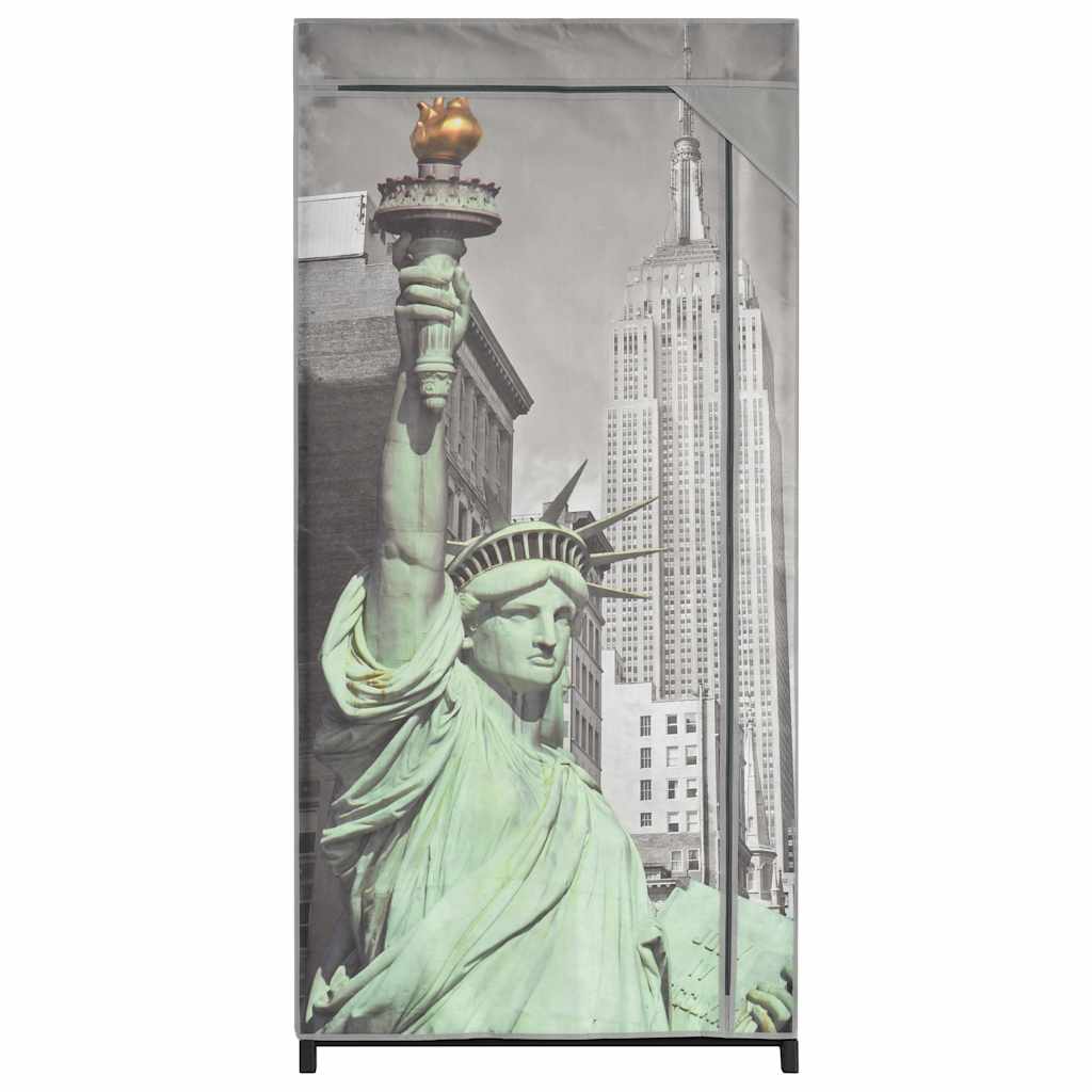 Șifonier New York, 75 x 45 x 160 cm, material textil
