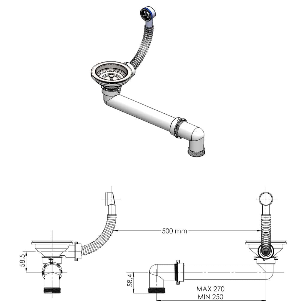 Chiuvetă de bucătărie din granit, alb, bazin unic