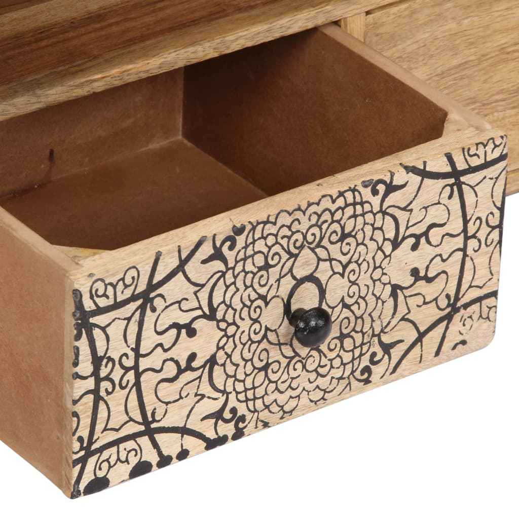 Comodă TV, 140 x 30 x 40 cm, lemn masiv de mango