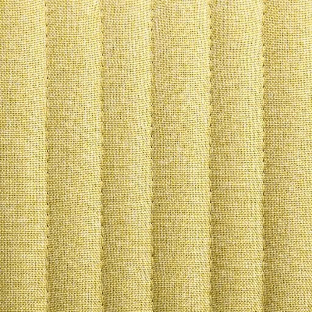 Scaune de bucătărie, 2 buc., verde, material textil