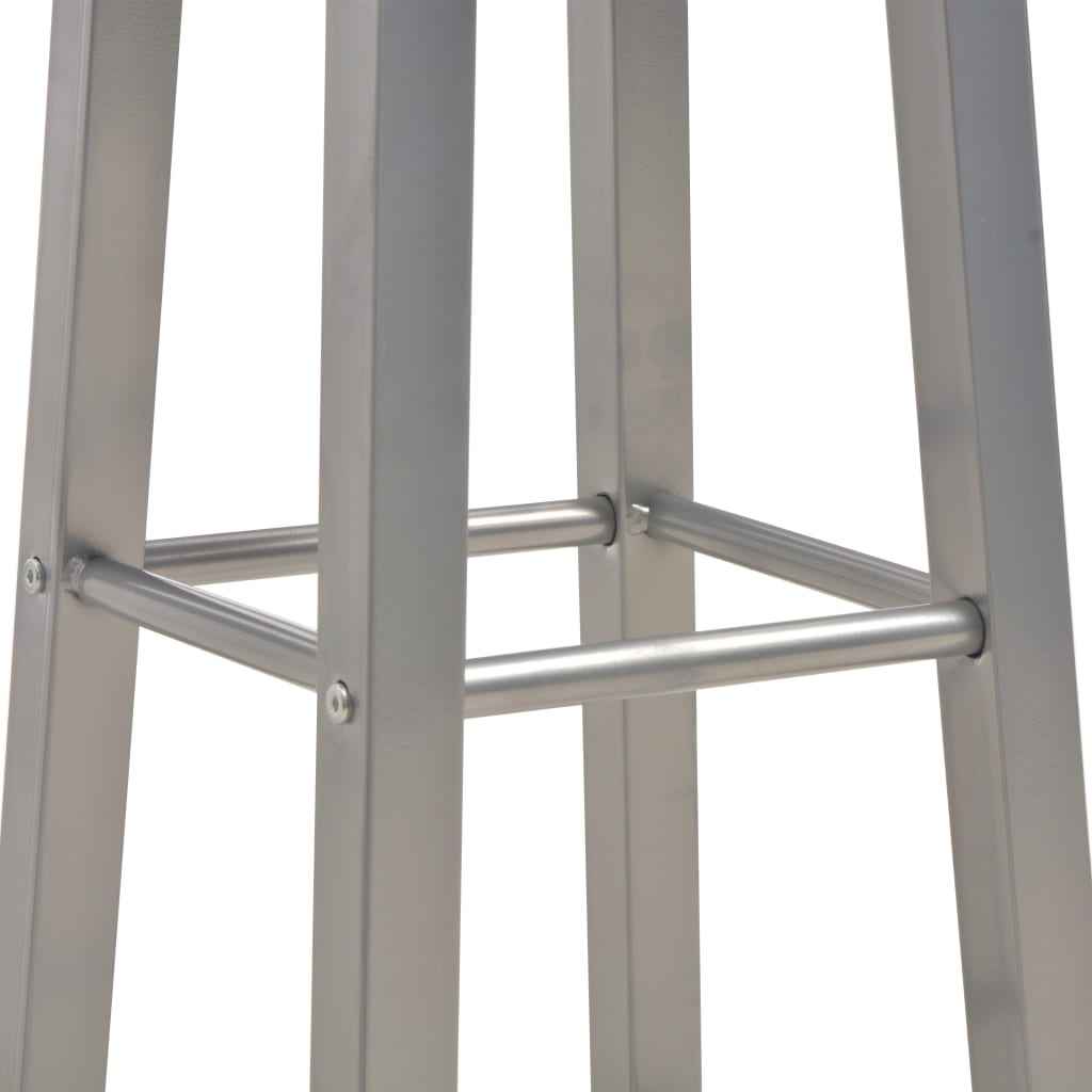 Set mobilier de bar, 3 piese, antracit, lemn și oțel