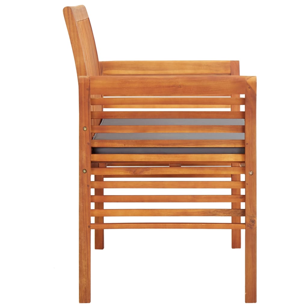 Bancă grădină cu 2 locuri & pernă, 120 cm, lemn masiv acacia