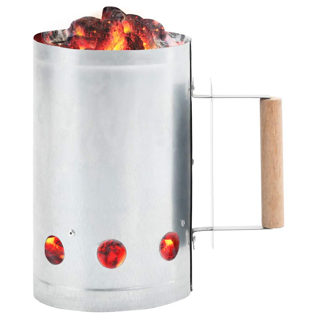 Demaror șemineu și grătar cu cărbune, oțel galvanizat