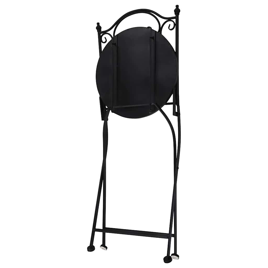 Scaune bistro cu mozaic, 2 buc., maro, ceramică