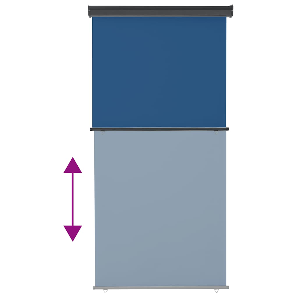 Copertină laterală de balcon, albastru, 125 x 250 cm