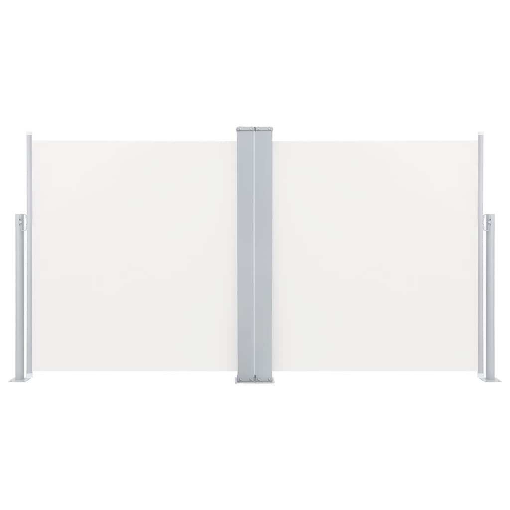 Copertină laterală retractabilă, crem, 100 x 600 cm