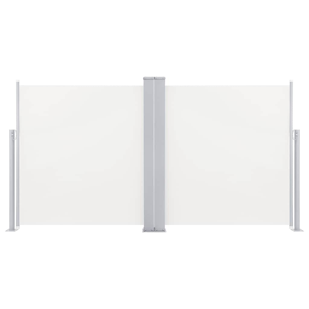 Copertină laterală retractabilă, crem, 120 x 600 cm