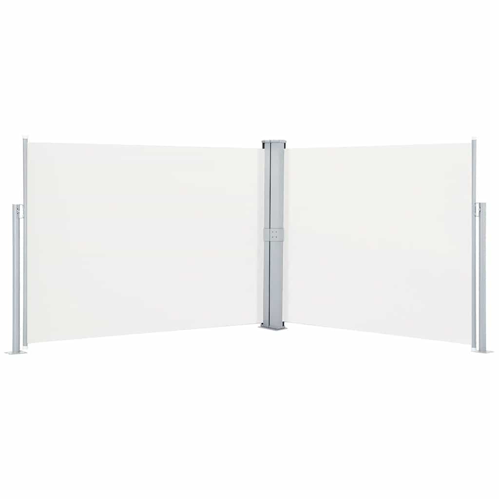 Copertină laterală retractabilă, crem, 140 x 1000 cm