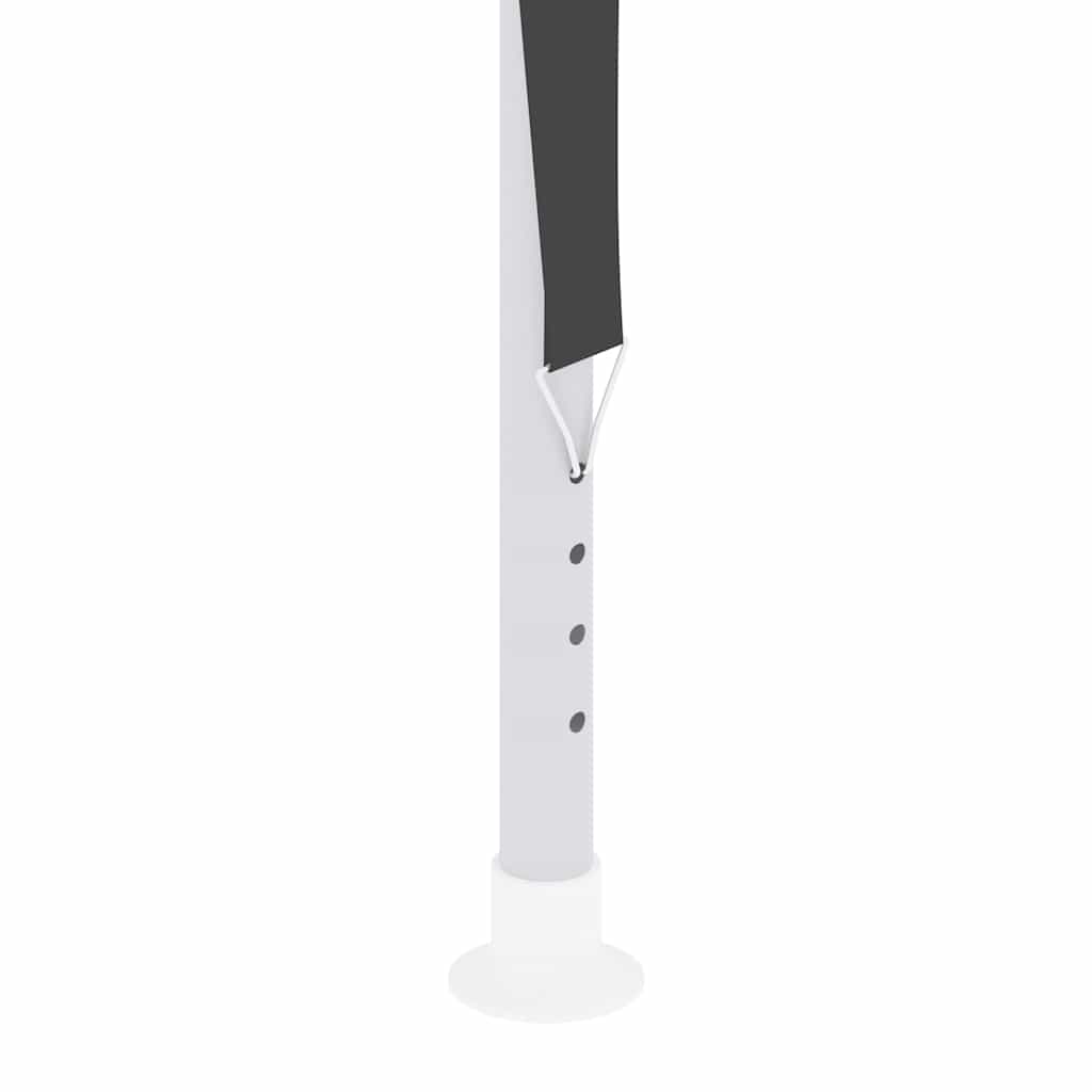 Cort petrecere profesional pereți laterali antracit 4x9m 90g/m²