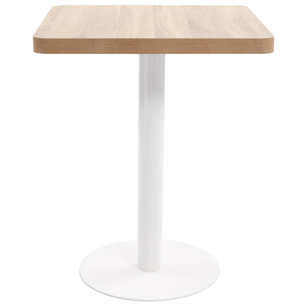 Masă de bistro, maro deschis, 60 x 60 cm, MDF