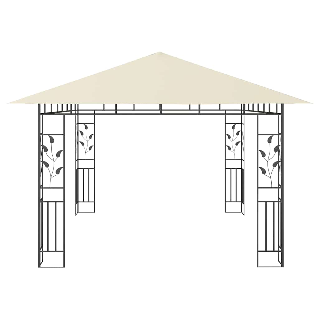 Pavilion cu plasă anti-țânțari, crem, 4x3x2,73 m, 180 g/m²