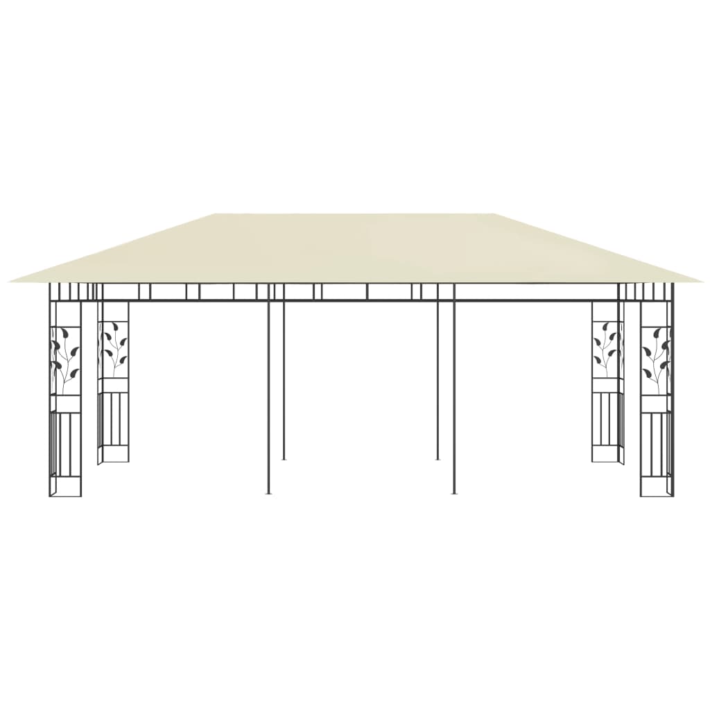 Pavilion cu plasă anti-țânțari, crem, 6 x 3 x 2,73 m