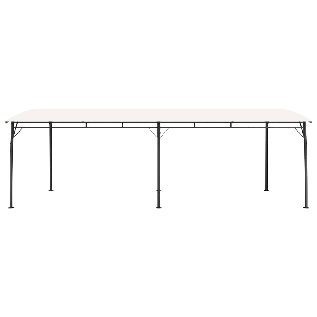 Copertină pavilion de grădină, crem, 6x3x2,55 m