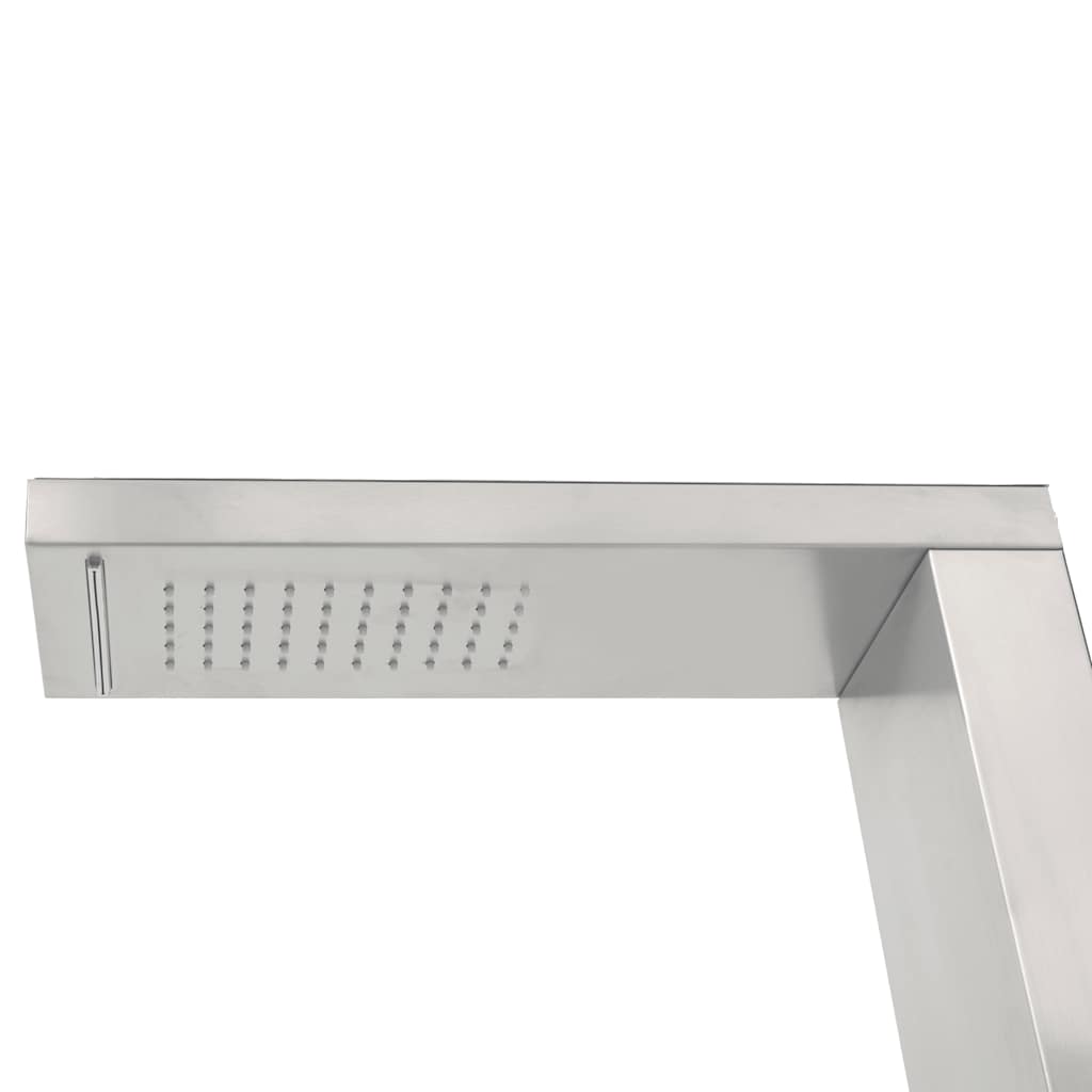 Duș de grădină, oțel inoxidabil, pătrat
