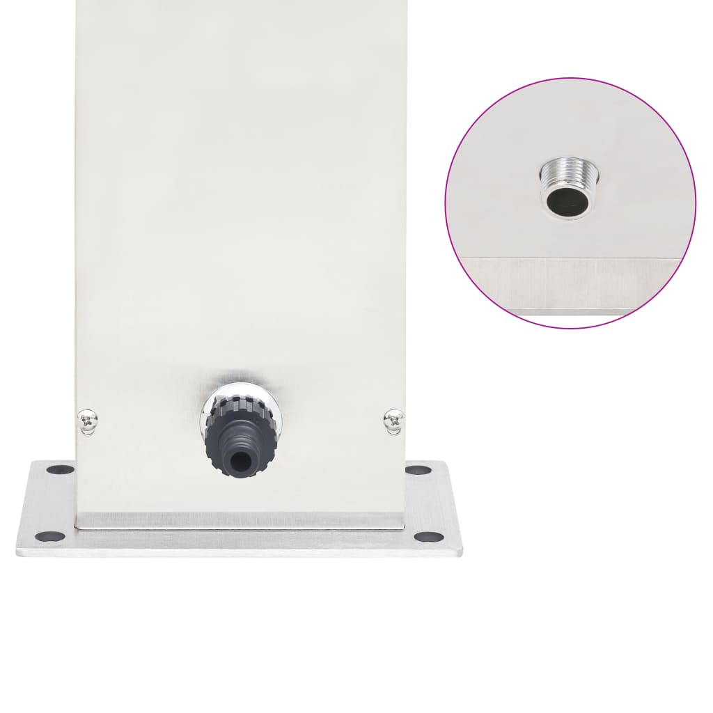 Robinet de duș pentru grădină, 110 cm, oțel inoxidabil