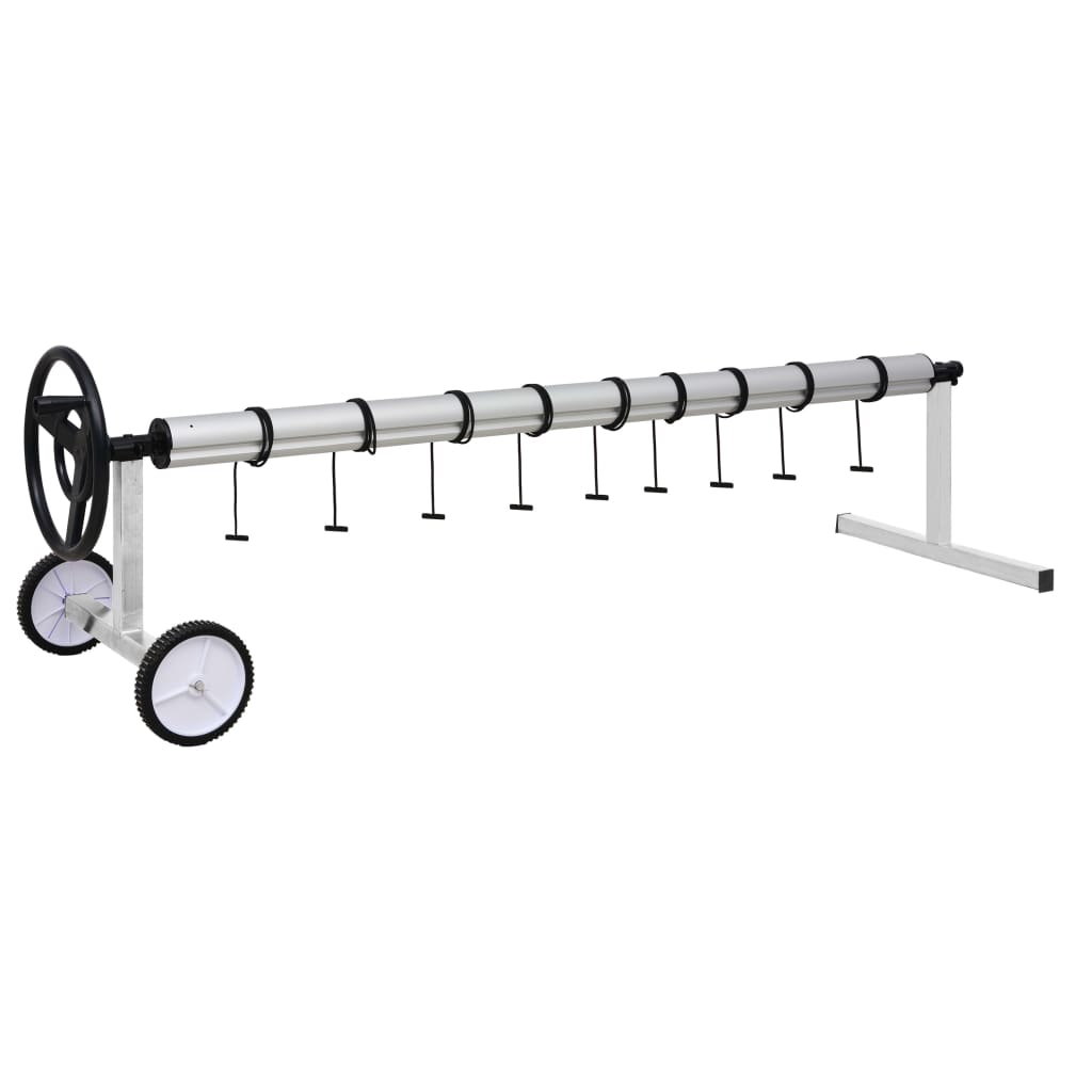 Derulator de prelată de piscină cu bază din oțel inoxidabil