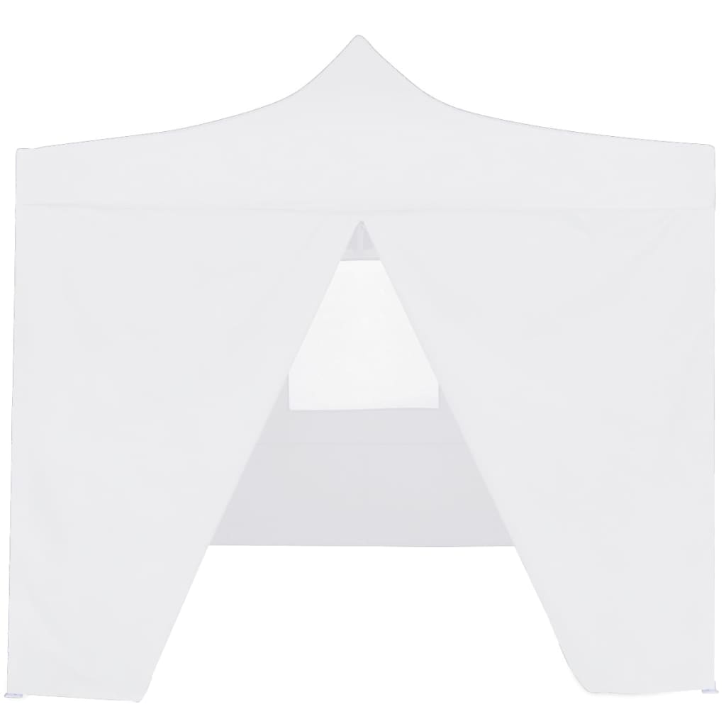 Cort de petrecere pliabil cu 4 pereți, alb, 3 x 3 m, oțel