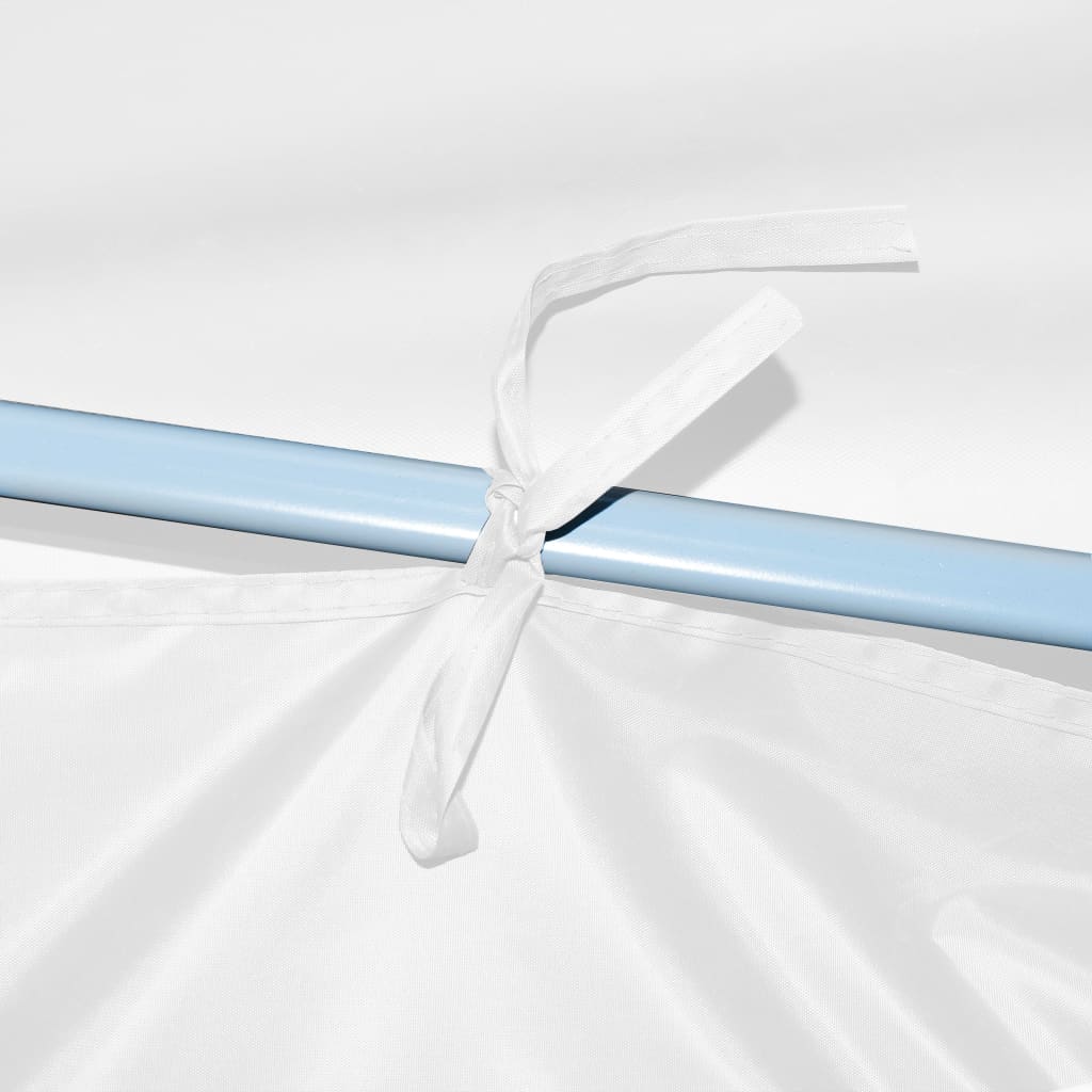 Cort petrecere pliabil cu 5 pereți laterali, alb, 3 x 9 m