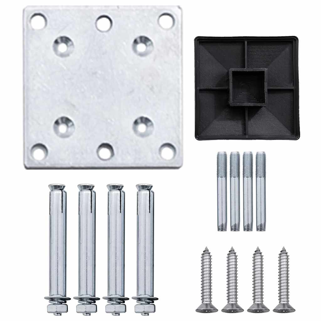 Gard de grădină, gri, 175x186 cm, WPC