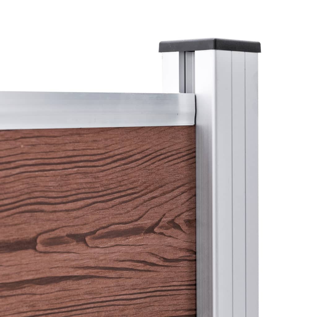 Gard de grădină, maro, 180 x 105 cm, WPC