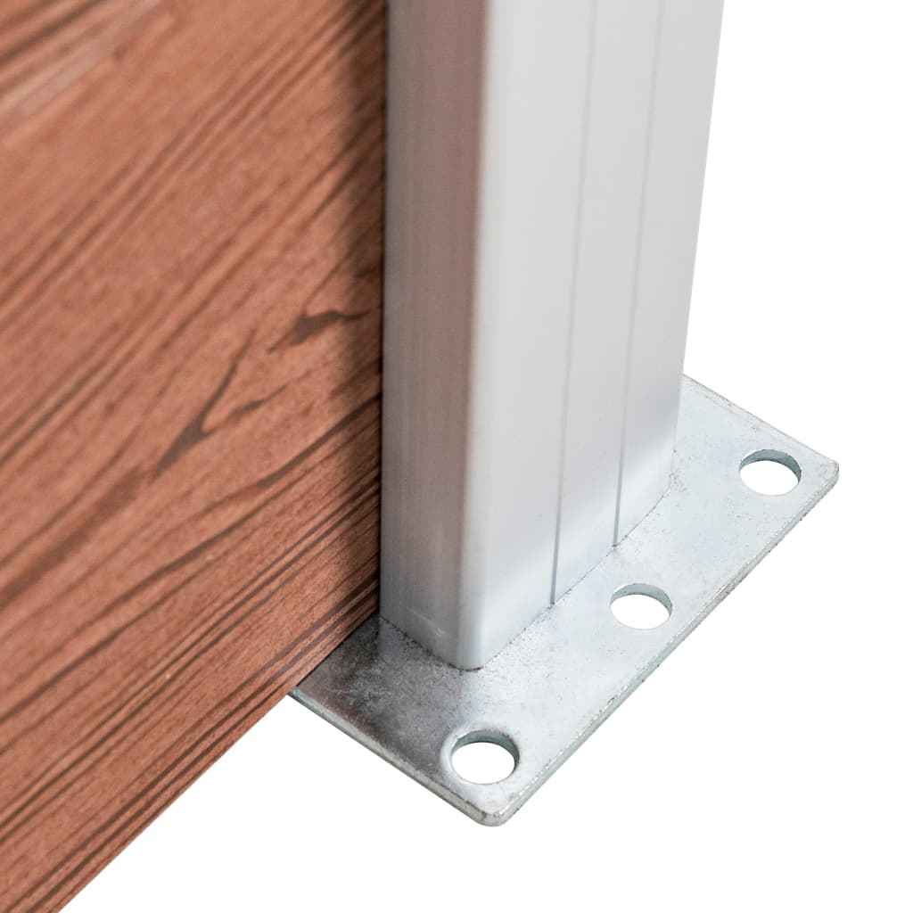 Gard de grădină, maro, 180 x 105 cm, WPC