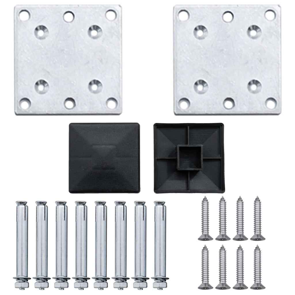 Gard de grădină, maro, 180 x 105 cm, WPC