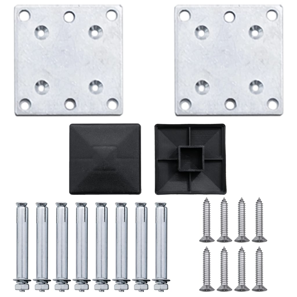 Gard de grădină, gri, 180 x 105 cm, WPC