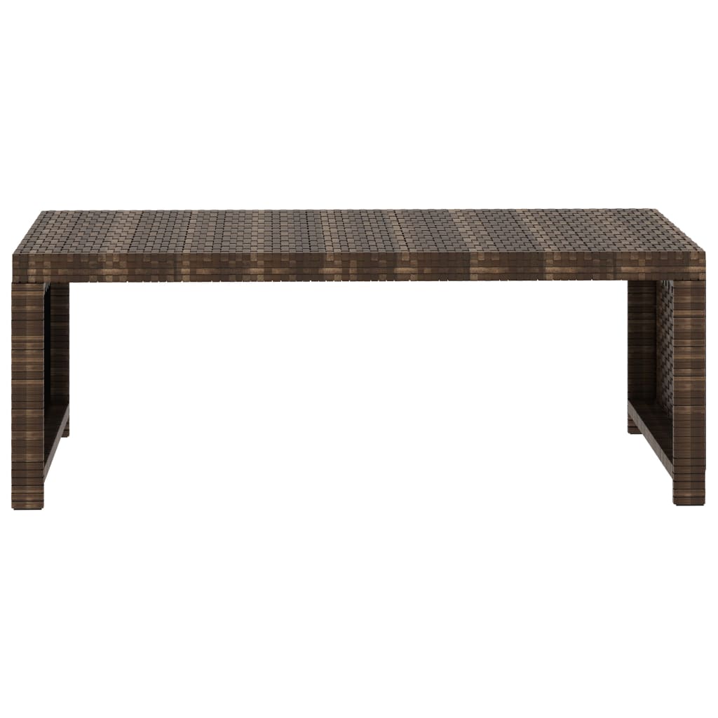 Set mobilier de grădină cu perne, 5 piese, maro, poliratan