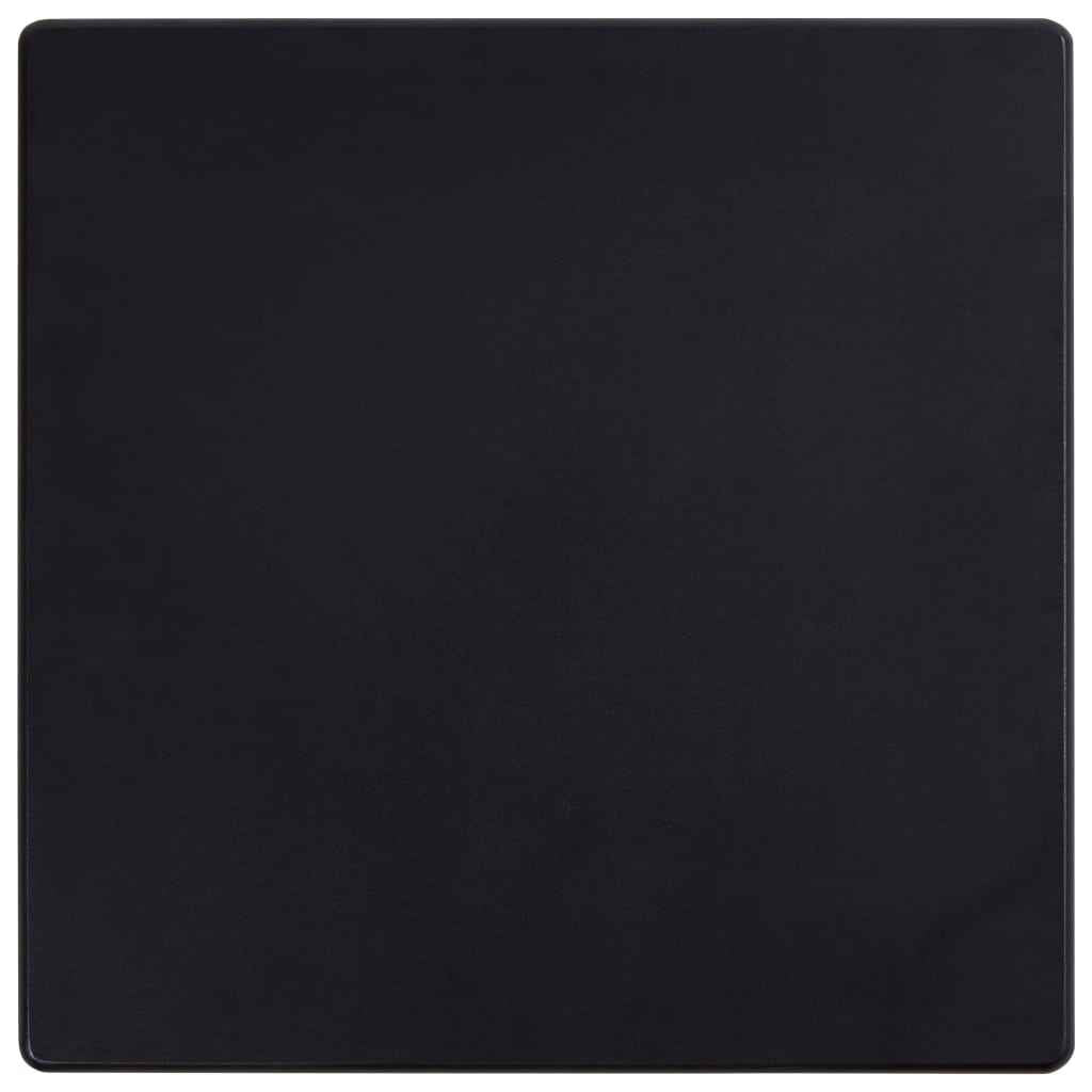 Set mobilier de bar, 3 piese, negru, plastic