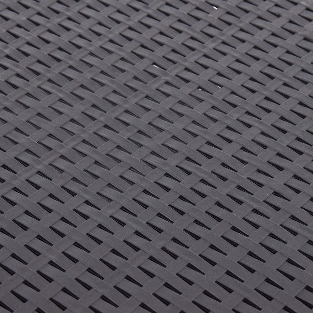 Masă laterală, cafeniu, 54 x 54 x 36,5 cm, plastic