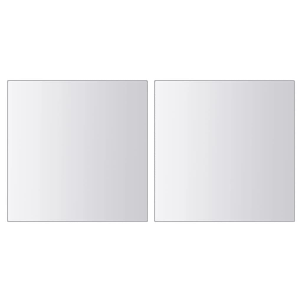 Plăci de oglindă, 48 buc., sticlă, pătrat