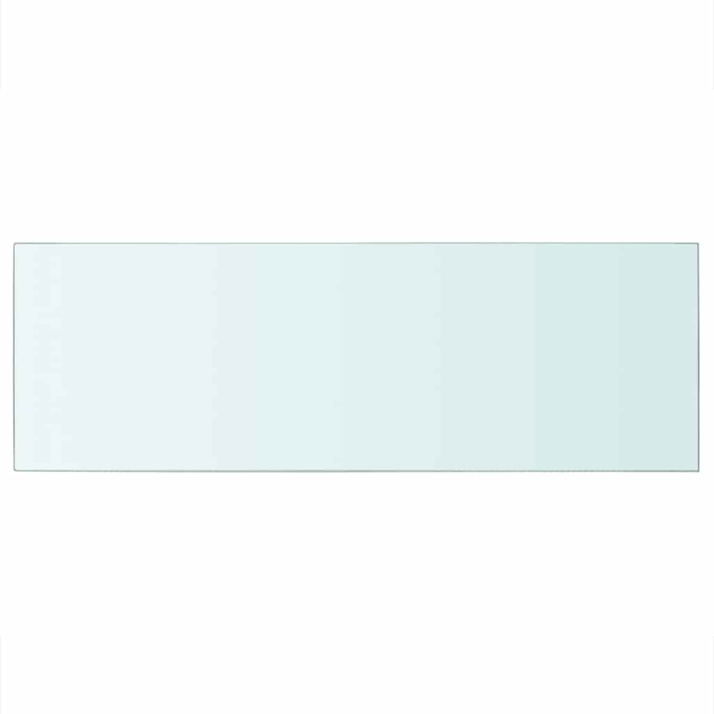 Rafturi, 2 buc., 70 x 25 cm, panouri sticlă transparentă