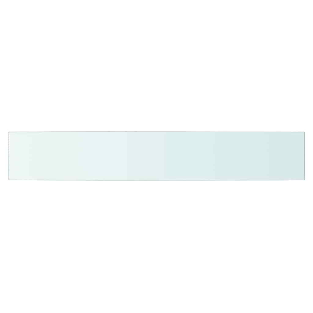 Rafturi, 2 buc., 90 x 15 cm, panouri sticlă transparentă