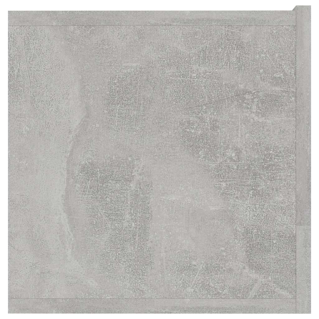 Comodă TV, gri beton, 120 x 30 x 30 cm, lemn prelucrat