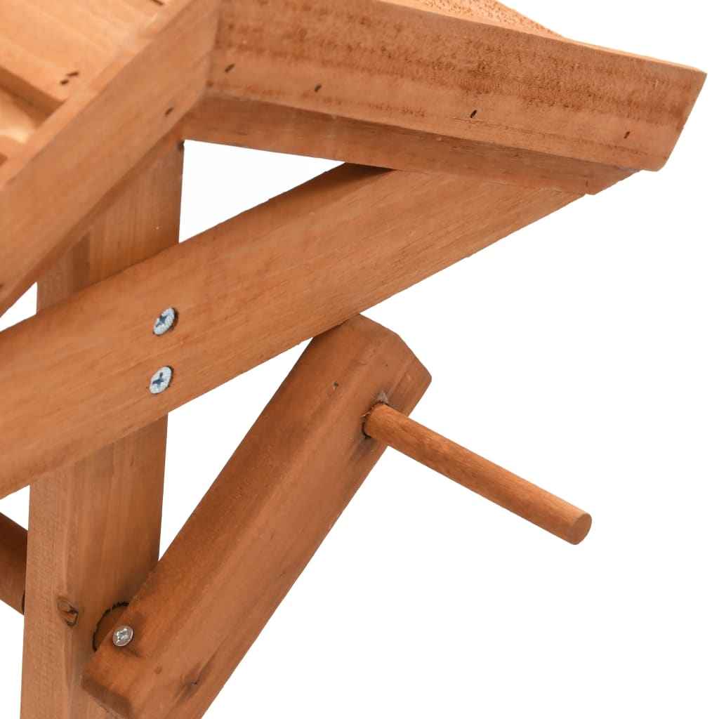 Jardinieră tip fântână pentru grădină, 40x40x84 cm, lemn brad