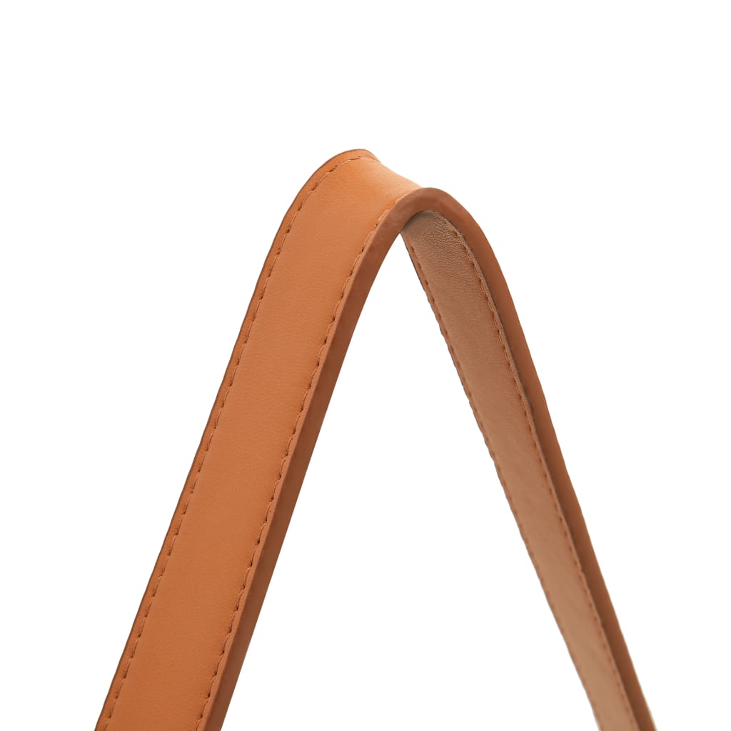 Oglindă de perete cu o curea, 50 cm, auriu