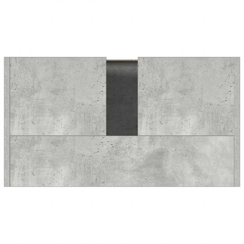 Dulap de baie, gri beton, 60x33x61 cm, lemn prelucrat