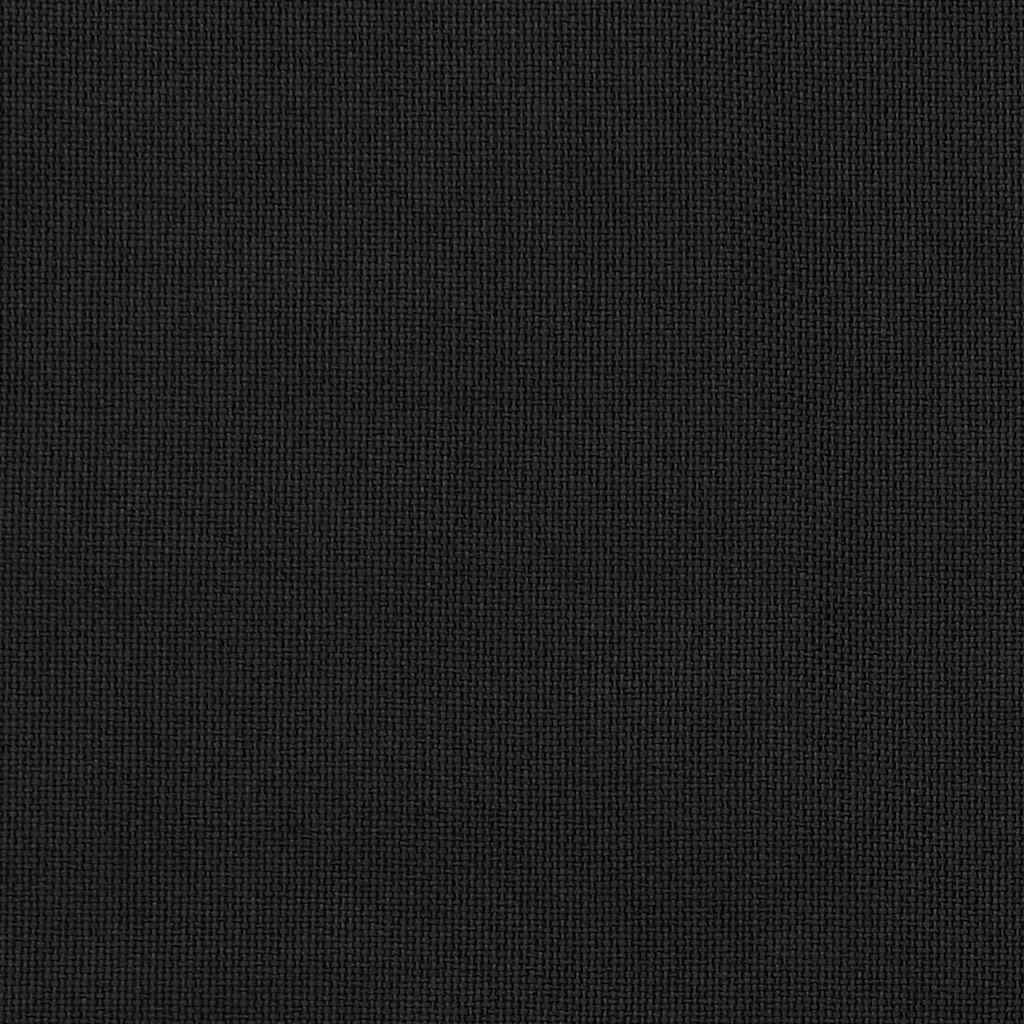 Perdea opacă, aspect pânză, cu ocheți, negru, 290 x 245 cm