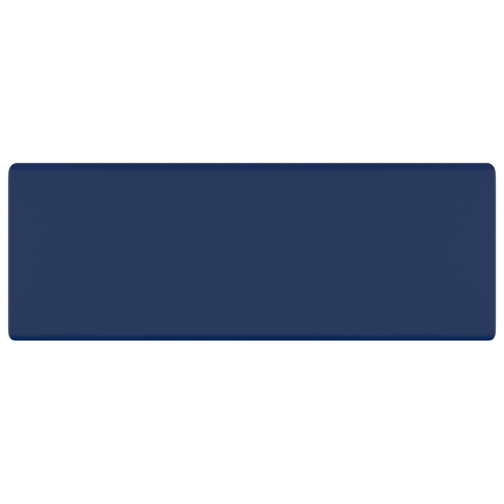 Chiuvetă lux preaplin albastru mat 41x41cm ceramică pătrat