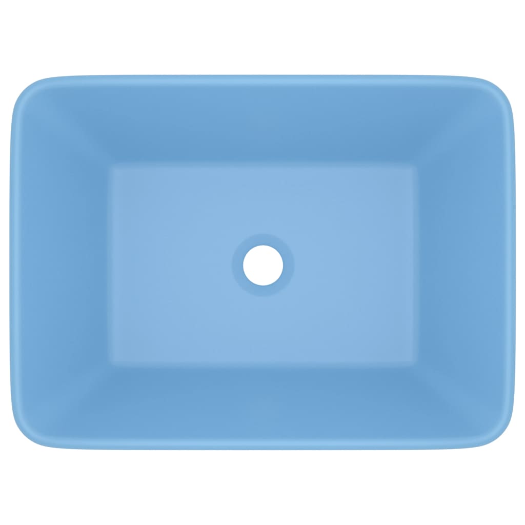 Chiuvetă de baie lux albastru deschis mat 41x30x12 cm ceramică