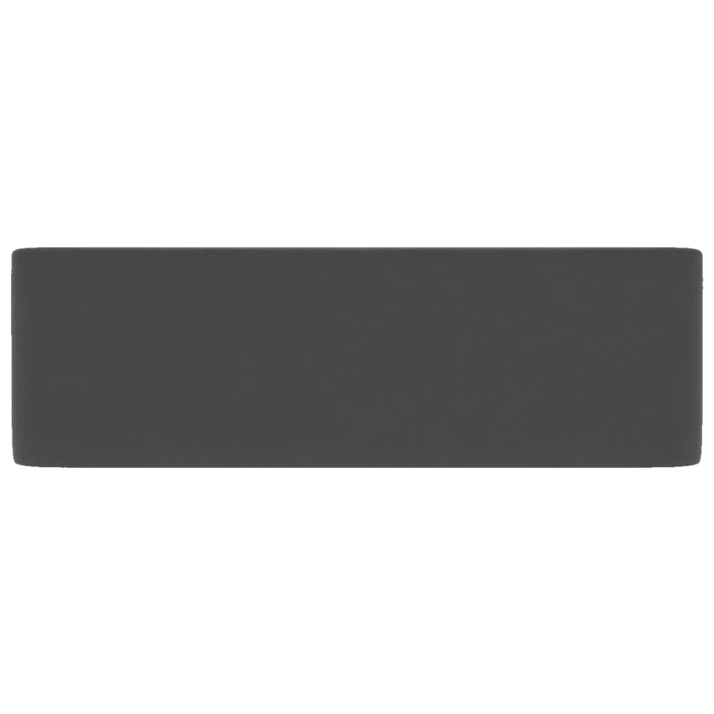 Chiuvetă de baie lux, gri închis mat, 41 x 30 x 12 cm, ceramică