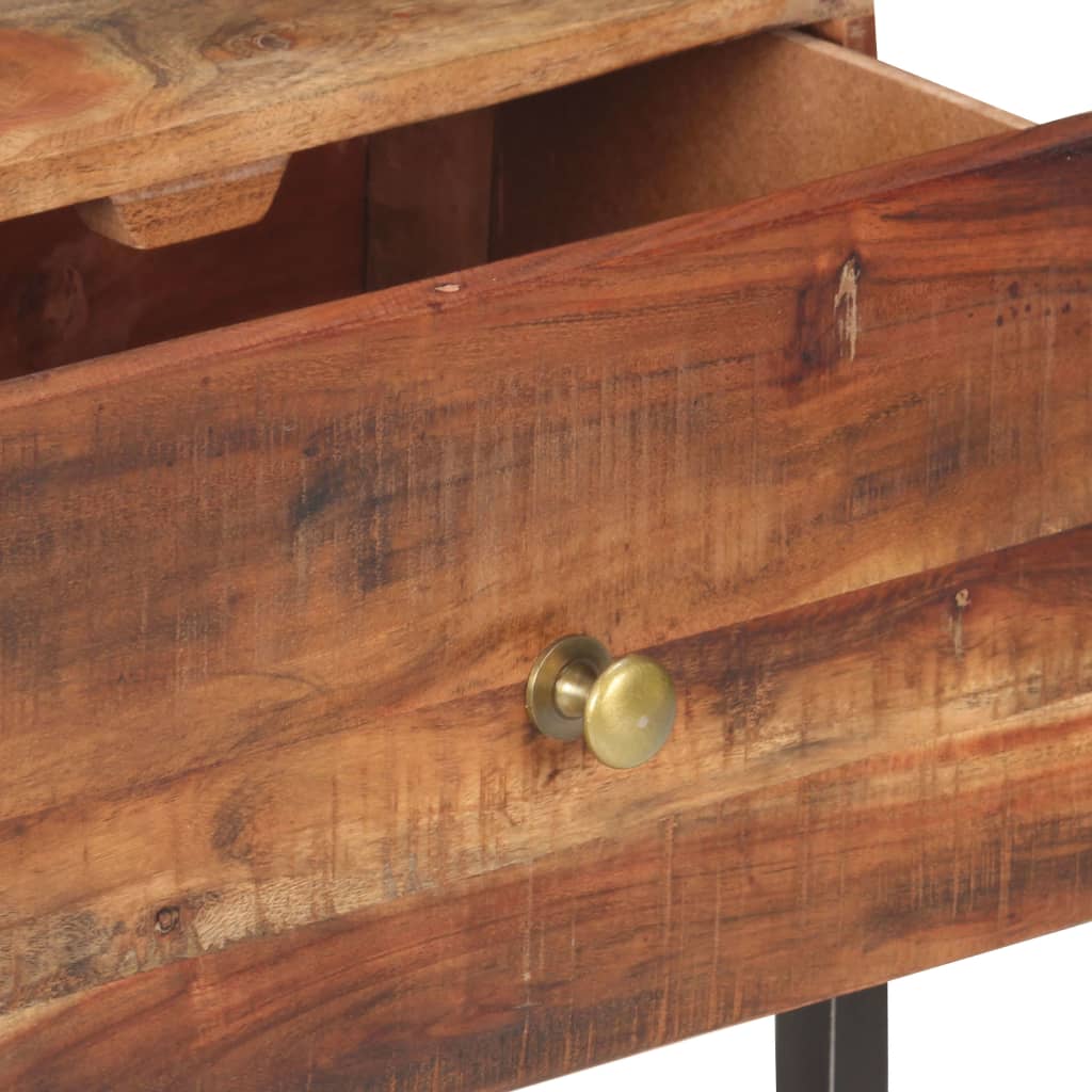 Noptieră, 40 x 30 x 50 cm, lemn de acacia brut