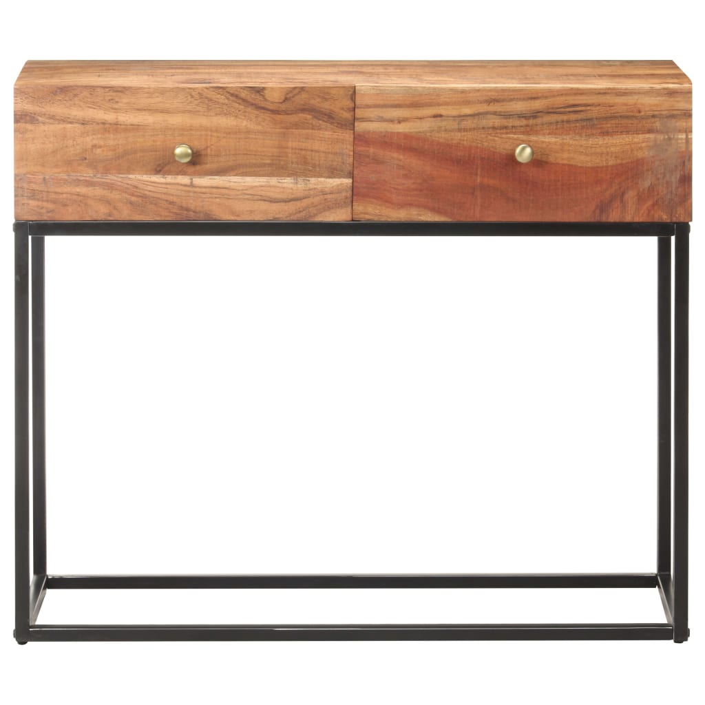 Masă consolă, 90 x 35 x 75 cm, lemn masiv de acacia