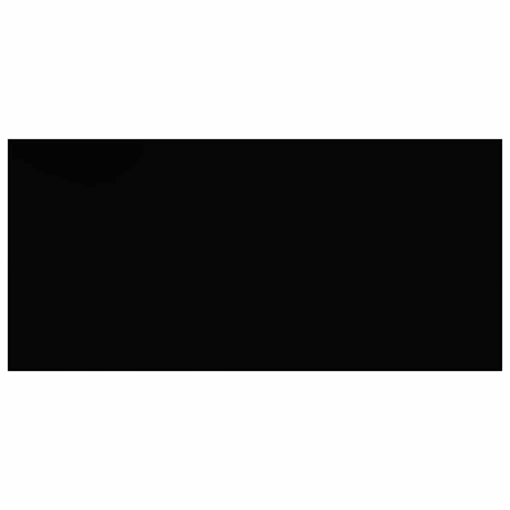 Rafturi de perete suspendate, 4 buc., negru, 50x23x3,8 cm, MDF