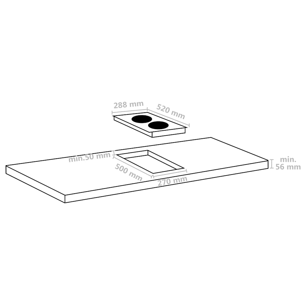Plită inducție cu 2 arzătoare Flexizone, control tactil, 3500 W
