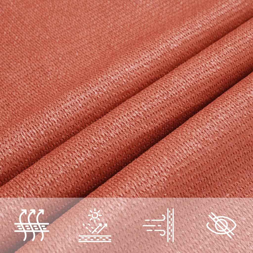 Pânză parasolar, cărămiziu, 5x7 m, HDPE, 160 g/m²