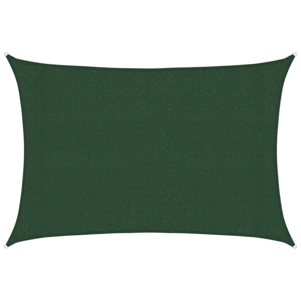 Pânză parasolar, verde închis, 3x5 m, HDPE, 160 g / m²