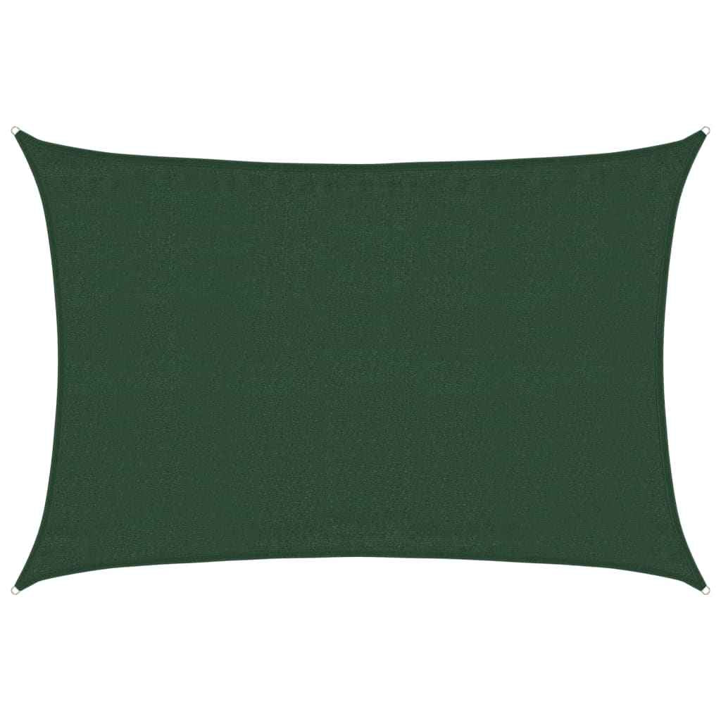Pânză parasolar, verde închis, 3,5x4,5 m, HDPE, 160 g/m²