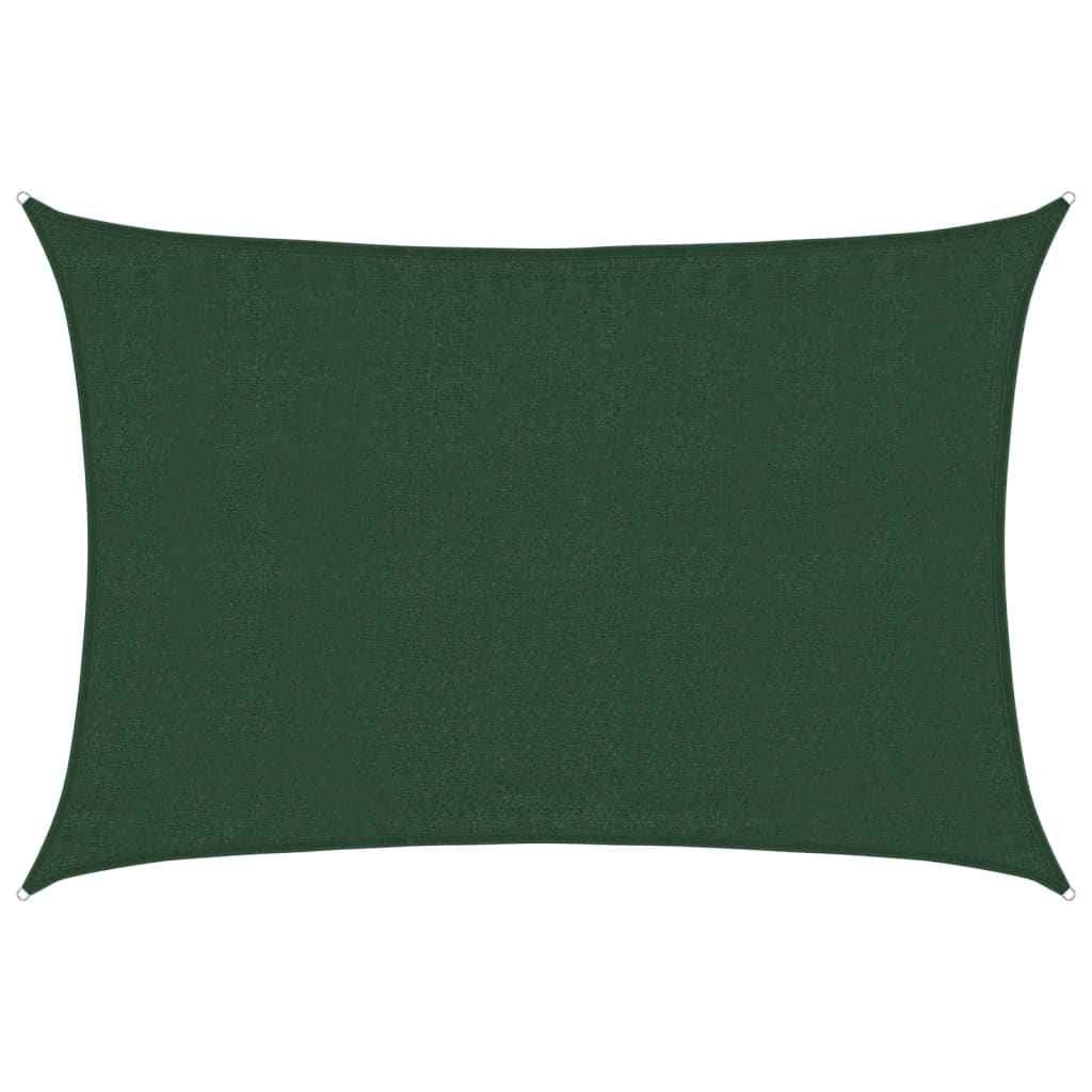 Pânză parasolar, verde închis, 3,5x5 m, HDPE, 160 g/m²